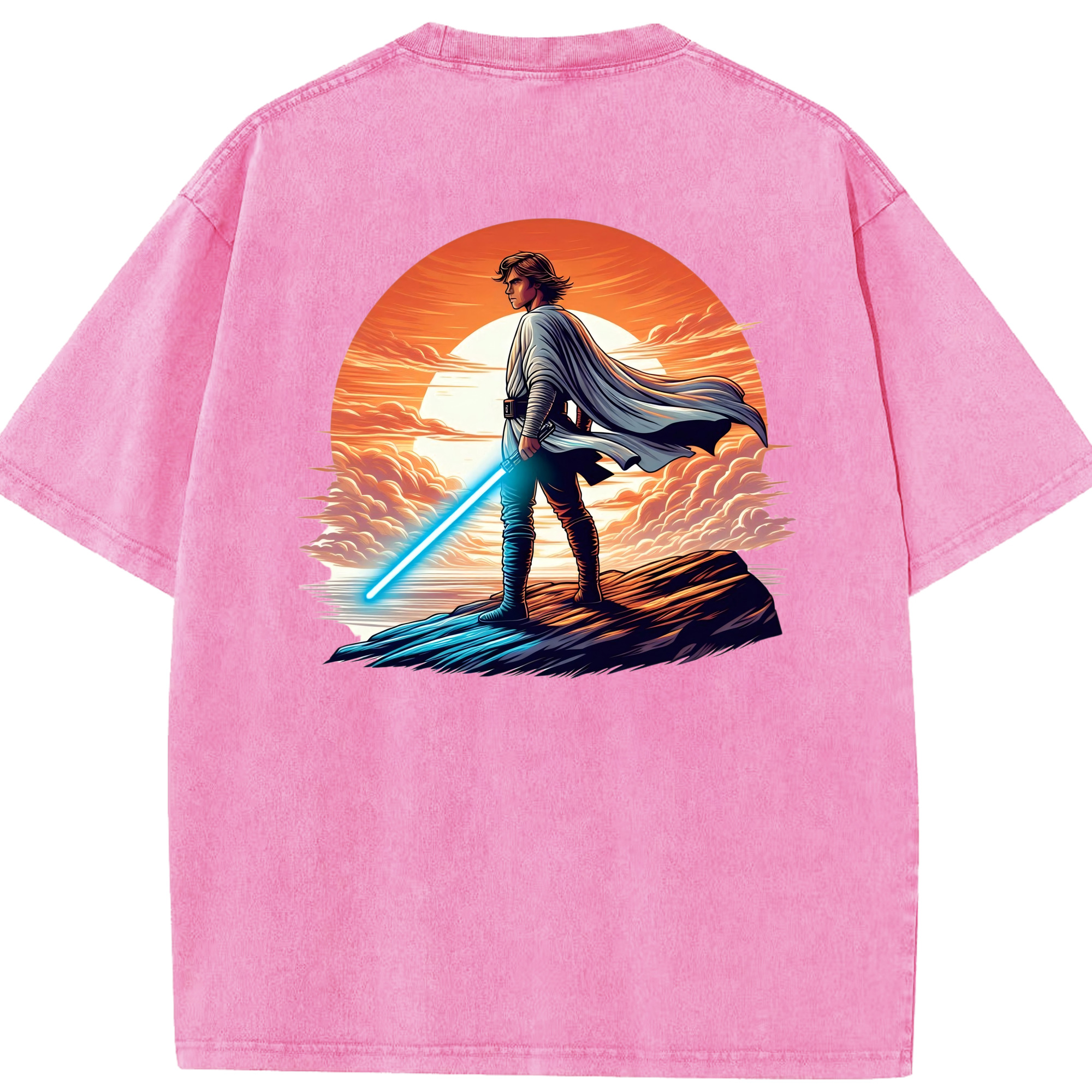 （画像用） スター・ウォーズ Star Wars 綿100% ヴィンテージ風 半袖Tシャツ（背面プリント）